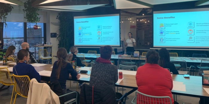 Studio team attending a HappyPathLAB workshop in their office
